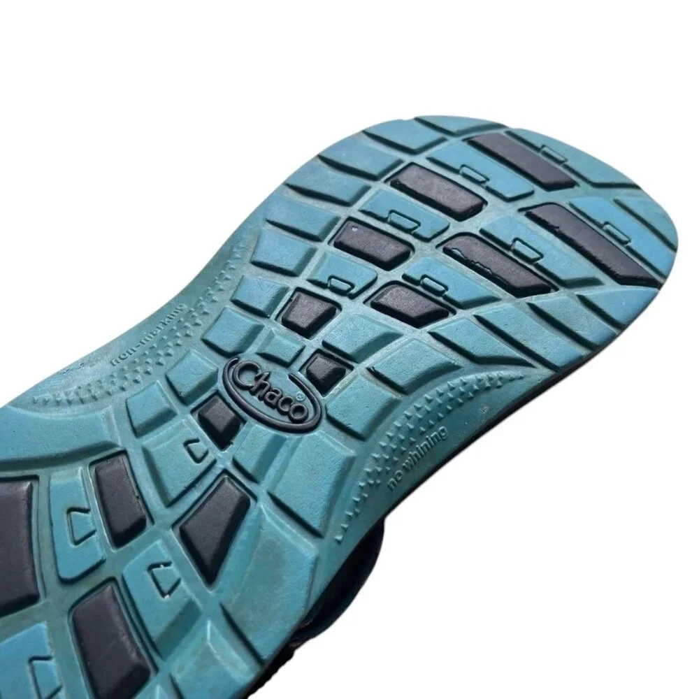 Chaco Girls Fiesta Stripe Rainbow Sandals Size 4 - Picture 5 of 5